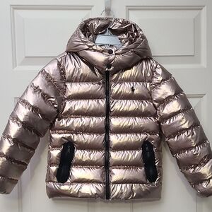 Polo by Ralph Lauren Metallic Gold Puffer Jacket